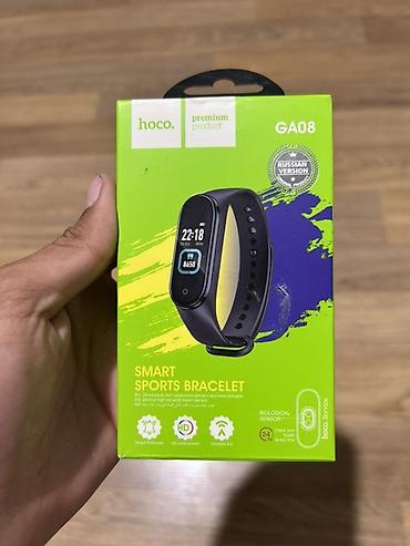 up saat: İşlənmiş, Smart qolbaq, Hoco, Bluetooth, rəng - Qara — 1