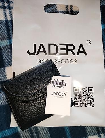 Jadera Accessories – qara miniatür pul qabı - Material: teksturalı