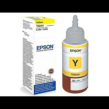epson a3 printer: Epson T6644 C13T66444A Yellow 70 ml – Original EcoTank Mürəkkəb Şüşəsi — 1