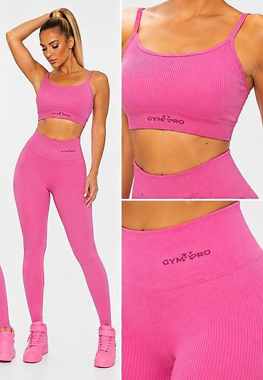 glo hyper x2: Ženski sportski set – Gym Pro, pink - Dvodelni komplet: sportski top — 2
