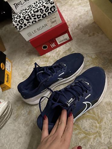 мужские кроссовки найк: Мужские кроссовки, 43, Nike, Б/у, цвет - Синий, Самовывоз — 4