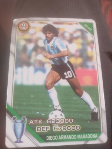 футбольные мячи купить в бишкеке: Продам карточку DIEGO ARMANDO MARADONA ГОРОД ТУП