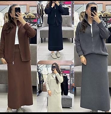 xl razmer: Костюм с юбкой, Модель юбки: Прямая, Макси, Кофта, Китай, Стандарт — 3