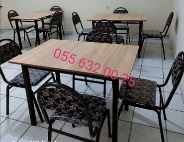 Restoran mebeli: Masa və oturacaqlar dəstləri 110 manatdan başlayır Ölcülərə görə — 2