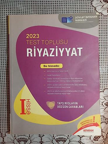 Məhsul: 2023 “Test Toplusu – Riyaziyyat” (DİM), 2 cildlik set - Hissə lalafo.az -da Məhsul: 2023 “Test Toplusu – Riyaziyyat” (DİM), 2 cildlik set - Hissə