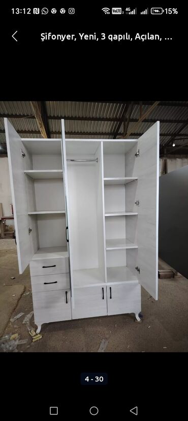 Dolablar: Yeni, 3 qapılı Düz dolab, Dolab-asılqan -da lalafo.az — 2 Dolablar: Yeni, 3 qapılı Düz dolab, Dolab-asılqan — 2