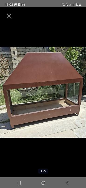 yolka satışı: Metall konstruksiyalı şüşəbənd-mangal/qril stendi - Material: qalın — 3