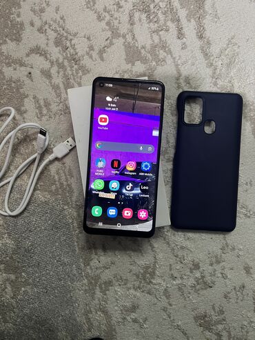 Samsung: Samsung Galaxy A21S, 64 GB, rəng - Qara, Barmaq izi — 9