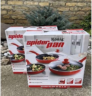 aparati na kapsule: König Spider Pan – set tiganja - Nelepljivi tiganji sa specijalnom — 1