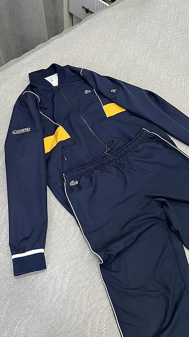 спец одежда зимний: Мужской спортивный костюм, L, Lacoste, Б/у, цвет - Синий — 1