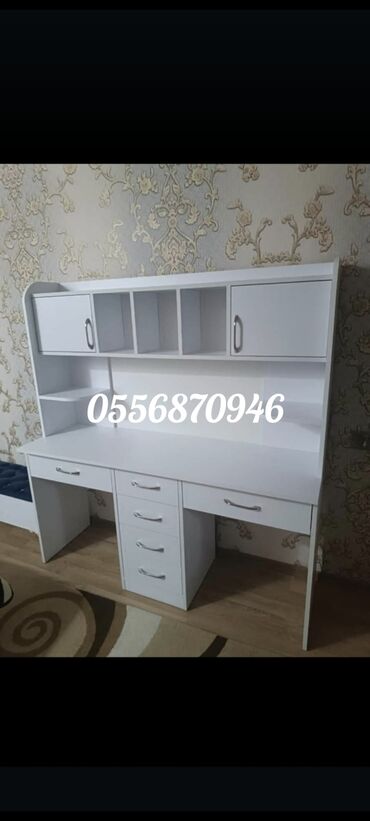 Uşaq və gənc otağı üçün dəstlər: Oğlan və qız üçün, Yeni, Siyirməli, Yazı masası, Stulsuz