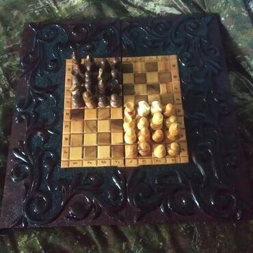 фото нарды: Нарды+ шахматы ручная работа