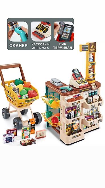 райдер: Игровой набор “Кухня” со звуковыми эффектами и коляской для покупок — 3