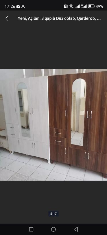 Dolablar: Yeni, Açılan, 3 qapılı Düz dolab, Şifonyer, Rusiya — 7