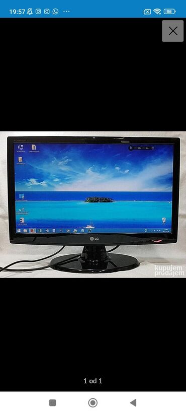 Računari, laptopovi i tableti: Lg monitor, ispravan,24 inca odlicno radi, nista nije osteceno od