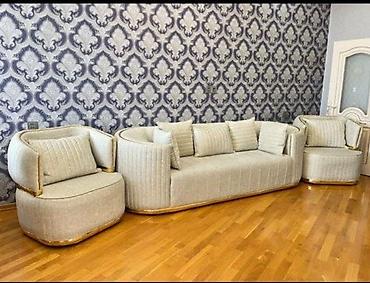 İşlənmiş, Klassik divan, 2 kreslo, Bazasız, Açılmayan lalafo.az -da İşlənmiş, Klassik divan, 2 kreslo, Bazasız, Açılmayan