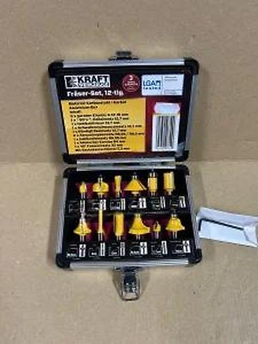 merdevine subotica: KRAFT Werkzeuge set glodala za drvo – 12 delova, u aluminijumskoj — 4