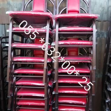 Restoran mebeli: Stulllar 13manatdan başlayır 60manata qeder. Keyfiyyətə görə qiymət — 12