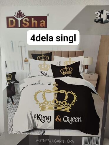 Posteljina: Pamucne posteljine Set sadrzi 4 dela: Cena: 2500 din Jorganska navlaka — 2