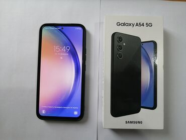 Samsung A54, 128 ГБ, цвет - Черный, 2 SIM