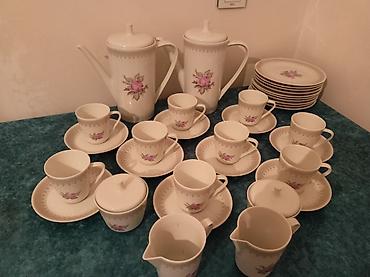 cay servisi: Çay dəsti, rəng - Ağ, Farfor, Almaniya — 5