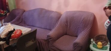 скандинавская мебель: Divan kreslo işlənmiş açılmayan bazasız üzlü satılır 2 kreslo 1 divan