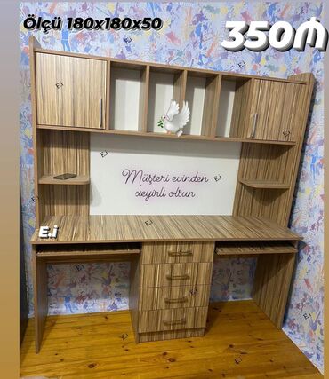 детские вещи мебель: Oğlan və qız üçün, Yeni, Yazı masası