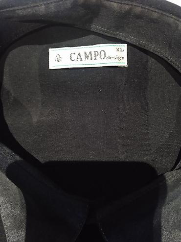 блу ети: Мужская рубашка CAMPO design, размер XL. - Цвет: черный с — 3