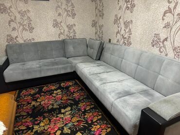 i̇slenmis divan: Угловой диван, Б/у, Раскладной, С подъемным механизмом