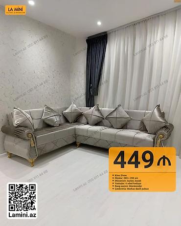Ev və bağ: Künc divan – La Mini - Ölçü: 280 × 200 sm - Mexanizm: açılan, bazalı — 1