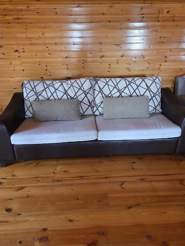 Divanlar: İki yastıqlı, ikirəng dizaynlı divan - Model: 2 yerlik geniş — 2