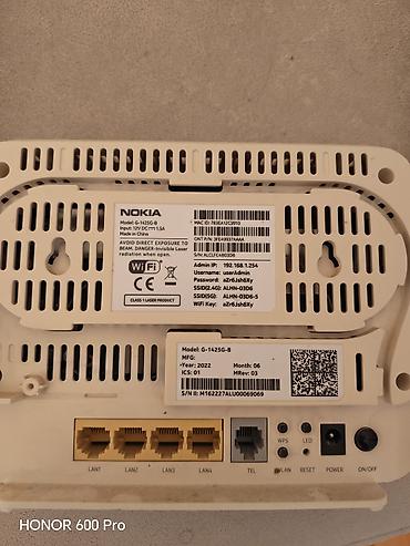 internet antenleri: Nokia G-1425G-B GPON Wi‑Fi router - Növ: GPON ONT router (FTTH üçün) — 3