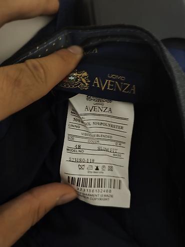 Kostyumlar: Avenza Uomo kişi kostyumu – slim fit - Tərkib: 50% yun, 50% poliester — 5