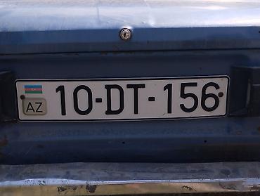 turbo az islenmis avtomobiller: Azerbaycan dövlət nömrə nişanı – “10-DT-156” - Standart ölçü, metal — 1