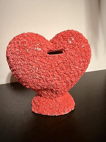 сувениры копилки: Декоративная копилка-сердце «Love» - Яркая копилка в форме сердца на — 3