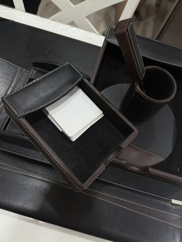 Masaüstü dəstlər: Ofis üçün dəri masaüstü təşkilatçı dəst – OFICA - Material: süni/dəri — 7