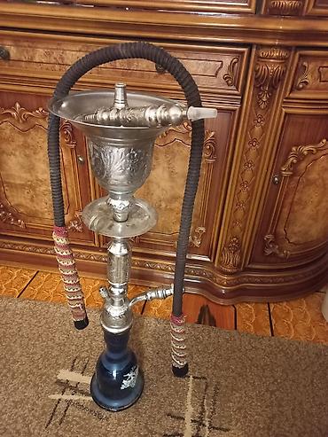 nargile dairesi: Nargilə – klassik dizaynlı, iki şlanqlı model - Korpus: gümüşü rəngli — 2