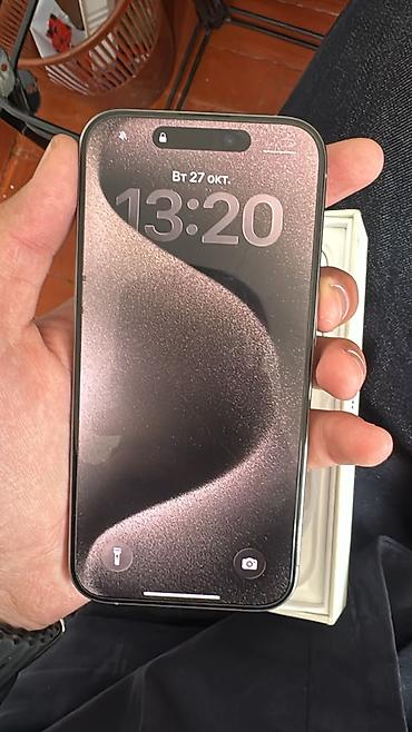 oppo find x9: IPhone 15 Pro, Б/у, 256 ГБ, Natural Titanium, Защитное стекло, Коробка, 86 % — 2