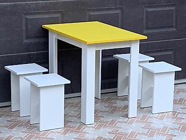 Masa və oturacaq dəstləri: Mətbəx üçün, Yeni, Açılmayan, Dördbucaq masa, 4 stul — 26