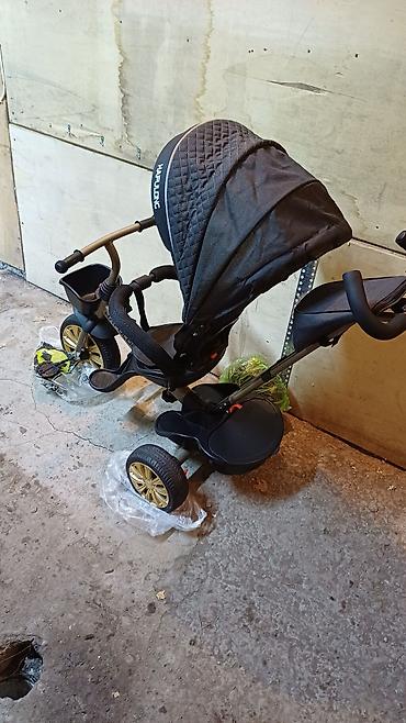 Детские велосипеды: Детский трехколесный велосипед-коляска HAFULONG - Конструкция 2‑в‑1 — 14