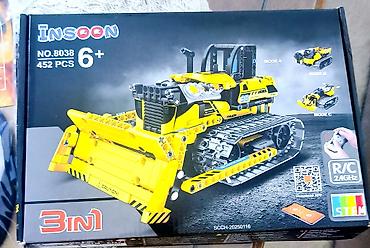 zuti sonic: INSOON NO.8038 – RC građevinski set 3 u 1 (452 delova) - STEM — 1