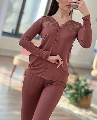 Пижамы: Пижама Бишкек Сатиновая красота всех видов модели: •Длинный рукав со — 78