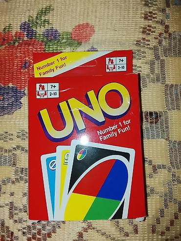 usaq oyuncaqlari per page 40: UNO kart oyunu – ailəvi əyləncə üçün klassik seçim. Qutuda rəngli və — 1
