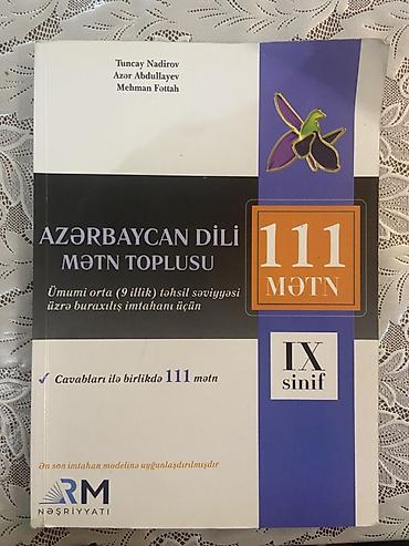 Məhsul: “Azərbaycan dili – Mətn Toplusu (IX sinif), 111 mətn” kitabı