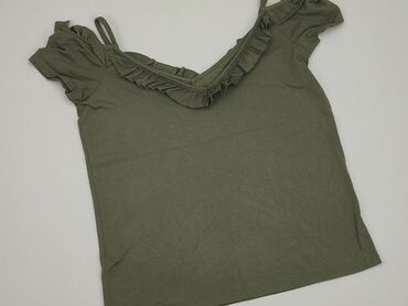 czarne bluzki krótki rekaw: Блуза жіноча, Mohito, S, стан - Ідеальний