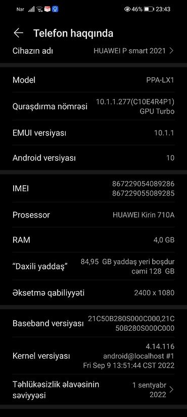 p smart z: Huawei P smart 2020, 128 GB, rəng - Qara, Barmaq izi, Face ID — 4