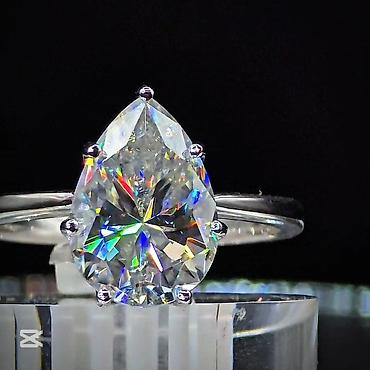 Üzük, Gümüş, Brilyant, 5.00+ Karat