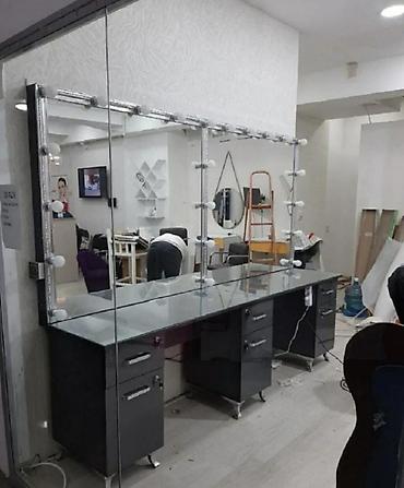 işıqlı güzgü: Müasir salon üçün peşəkar iş masaları və güzgü sistemləri - Makiyaj — 10
