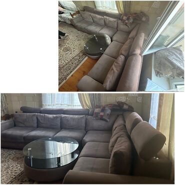 xırdalan mebel: Угловой диван, Б/у, Нераскладной, Без подьемного механизма, Доставка в районы