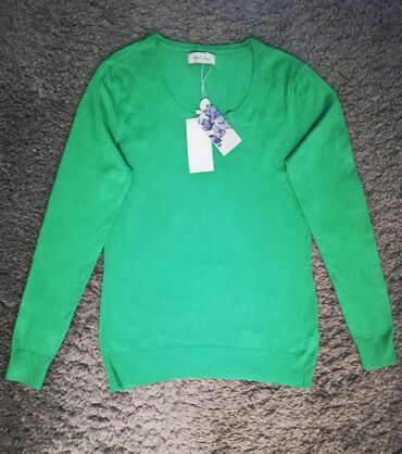 шарф из тонкой ткани: Женский свитер S (EU 36), цвет - Зеленый